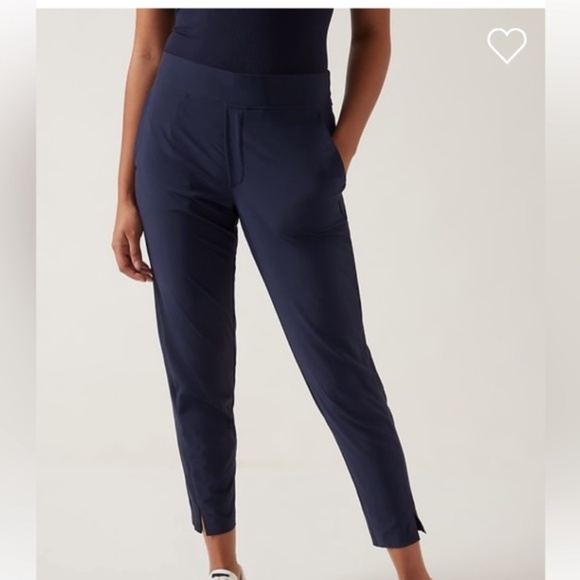 Athleta Pants - Athleta Brooklyn Ankle Pant  Navy Athletic Trousers Size 14/P